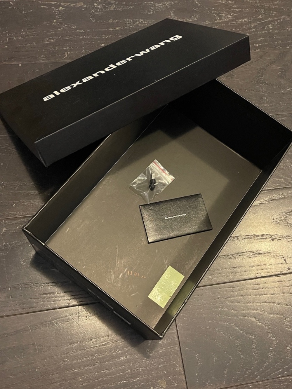 Alexander Wang empty shoe box black logo storage decoration for heels